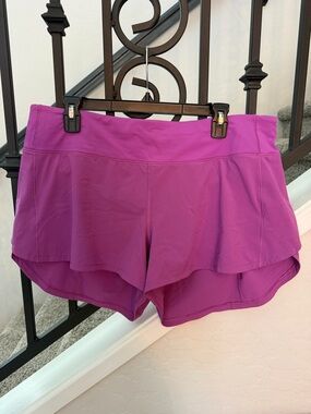 Lululemon Women’s Vivid Plum Speed Up MR Short 4”